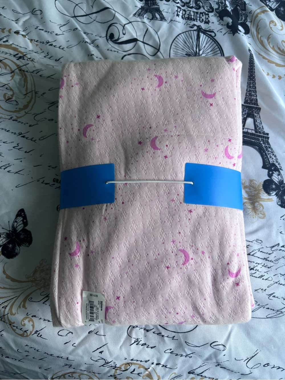 croft & barrow Light Pink Moon & Stars Pajama Set - Picture 4 of 4